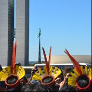indigenas protestam em brasilia